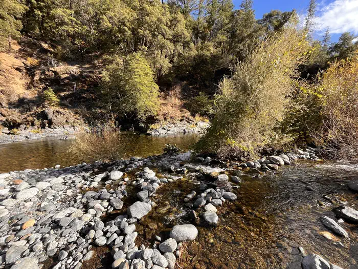 Nordheimer Group Campground — Salmon River in the Fall