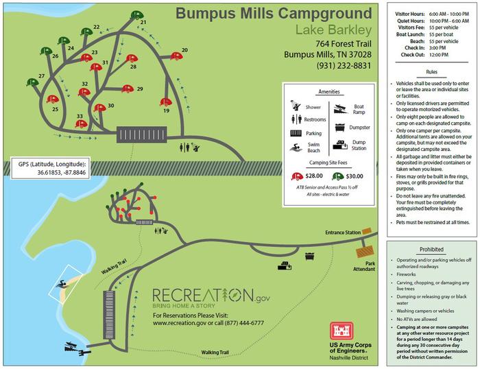 Bumpus Mills — Bumpus Mills Campground 2026 Map