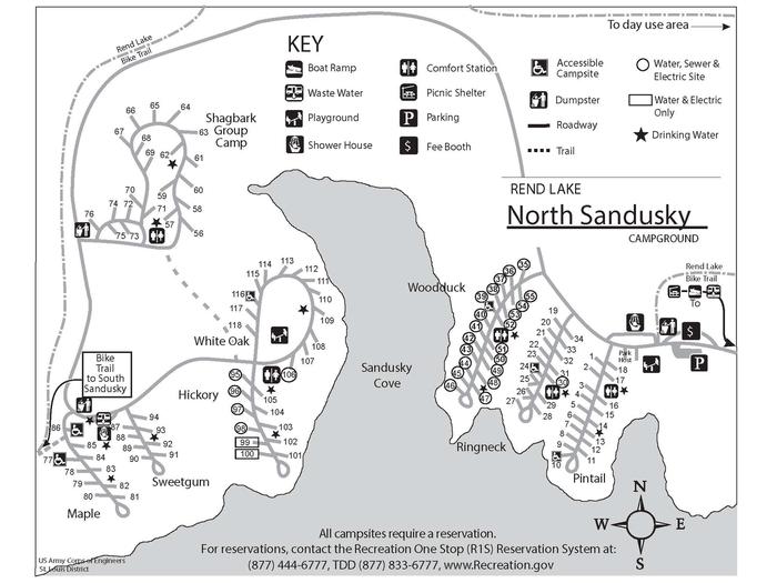North Sandusky Campground — North Sandusky Map