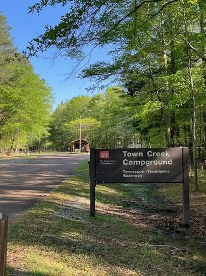 Town Creek Campground - West Point - MS — TCCG Entrance to Park