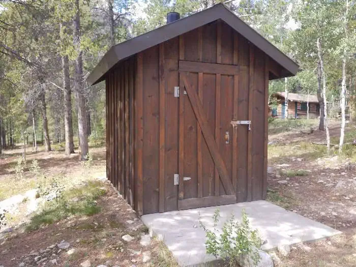 Crescent Mining Camp — Crescent Mining Cabin Vault toilet