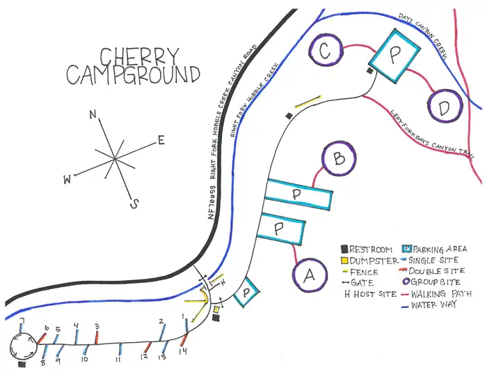 Cherry — Campground Map
