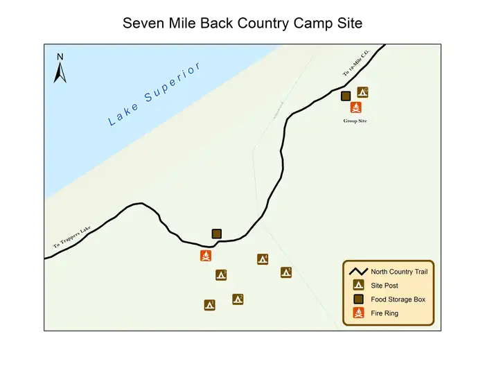 Pictured Rocks National Lakeshore Backcountry Camping Permit — Seven Mile Back Country Campground