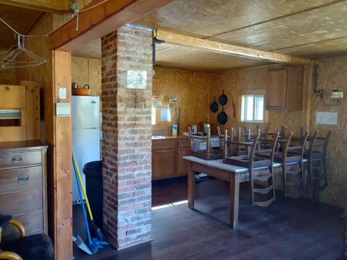 Brewery Creek Guard Station β North half of the station, kitchen view