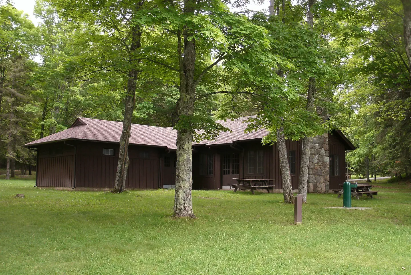 Lake Ottawa Campground — Lake Ottawa Recreation Area day use building