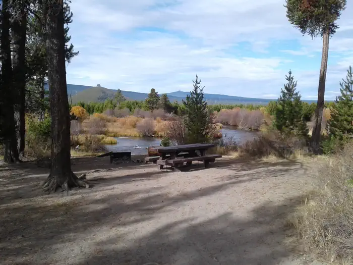 East Davis Campground — Odell Creek running past East Davis Campground