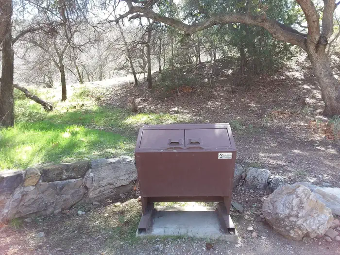 Peppersauce Campground — Bear-Proof trash bins.