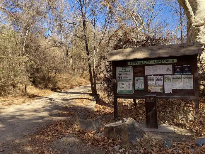 Peppersauce Campground — Peppersauce Campground entrance
