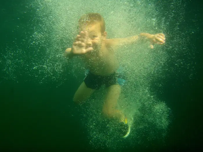McCabe Flat Campground — Swimming at McCabe Flat Beach
