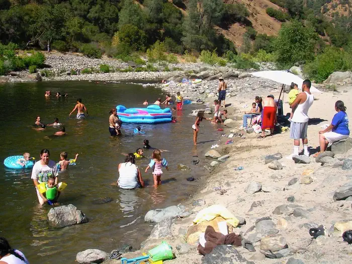 McCabe Flat Campground — McCabe Flat Beach—Summer swimming