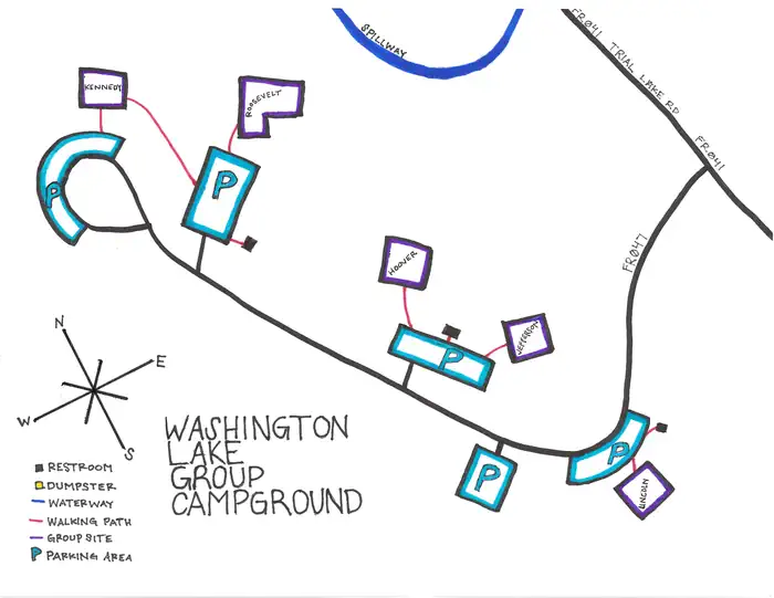 Washington Lake Campground — Group Campground Map