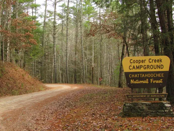 Cooper Creek — Entrance to the Cooper Creek Loop