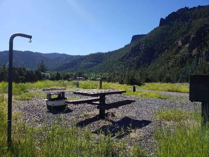 Rex Hale Campground — Rex Hale Campground campsite with view
