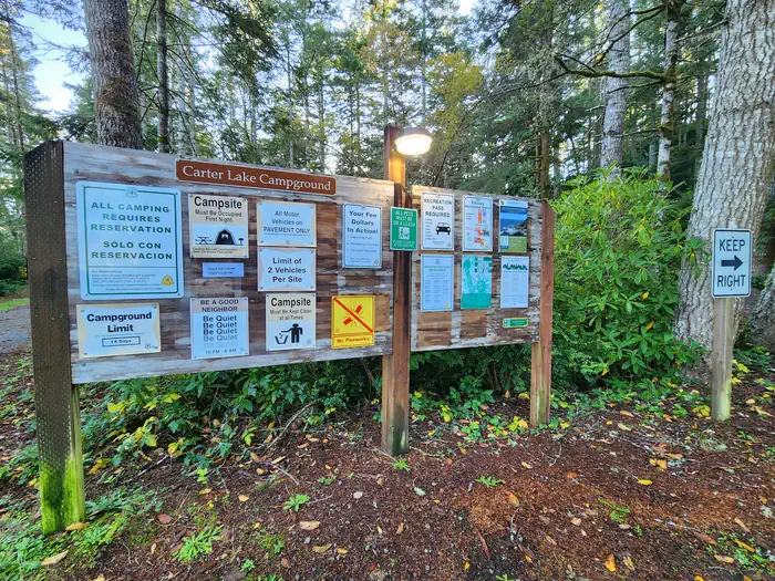 Carter Lake — CARTER LAKE information board