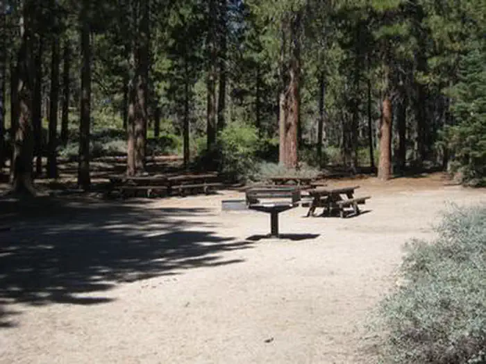 Boulder Group Campground — Boulder Group Campground picnic tables and barbecue grill
