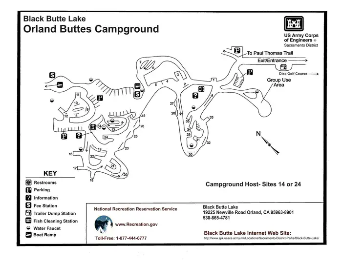 Orland Buttes — Map of Orland Buttes