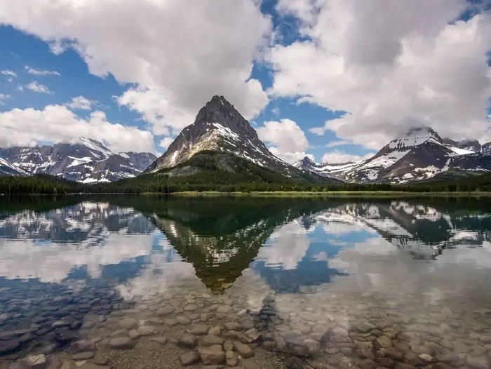 Many Glacier Campground — Grinnell Point, Many Glacier