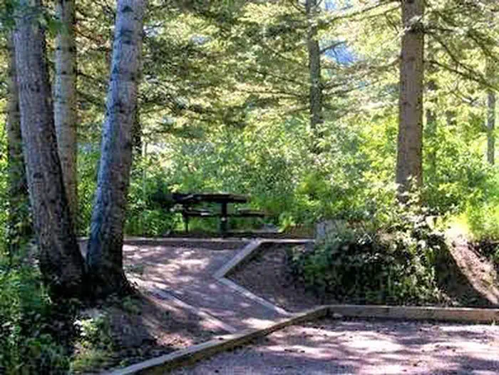 Scout Mountain Campground — A picnic area at Scout Mountain Campground