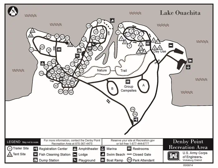 Denby Point — Campground Map