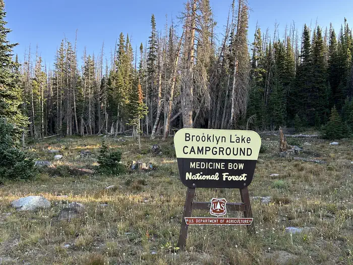 Brooklyn Lake Campground — Brooklyn Lake Entrance Sign