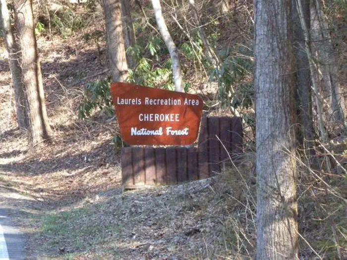 The Laurels Picnic Area Pavilions — Entrance Sign at The Laurels