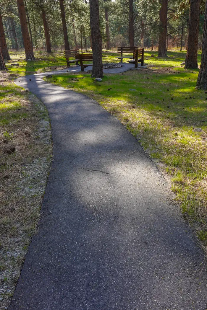 Larry Creek Group Campground — LARRY CREEK GROUP CAMP Paved Walkways