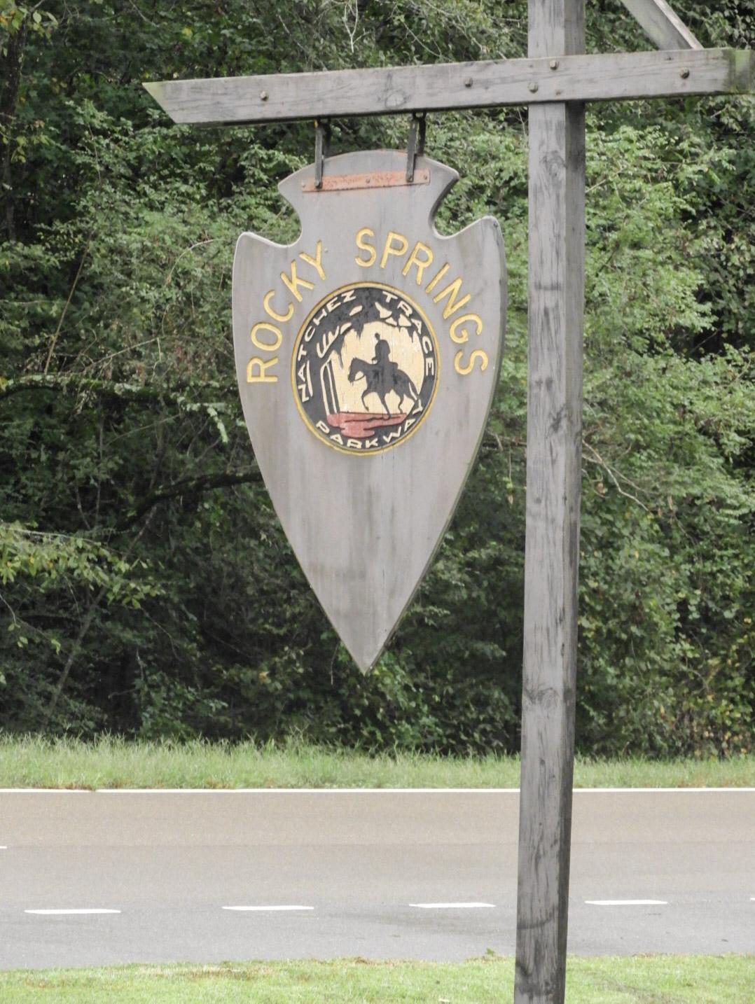 Rocky Springs Campground, Milepost 54.8 — Rocky Springs Arrowhead Entry Sign