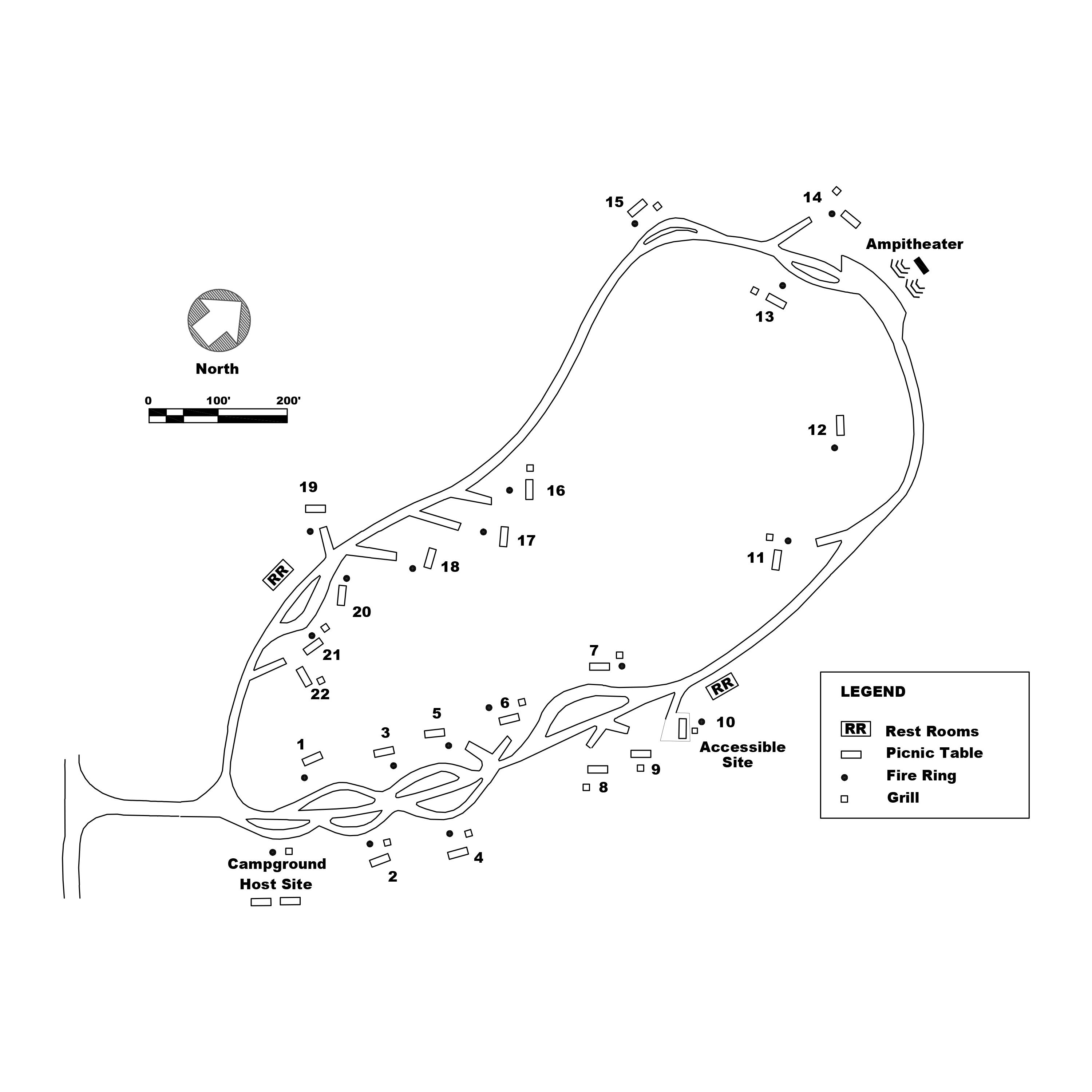 Rocky Springs Campground, Milepost 54.8