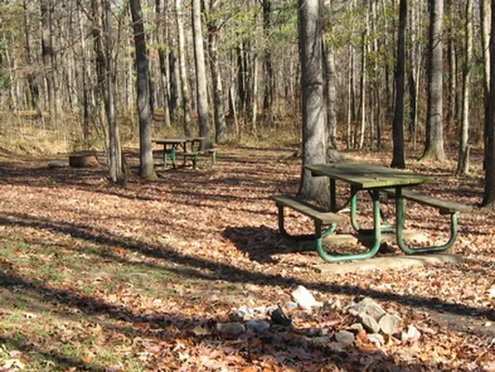 Rocky Springs Campground, Milepost 54.8 — Rocky Springs Campground in Autumn