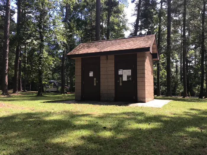 Brick House Campground — A photo of restroom facilities at Brick House Campground (SC)