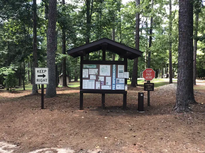 Brick House Campground — A photo of information board at Brick House Campground (SC)