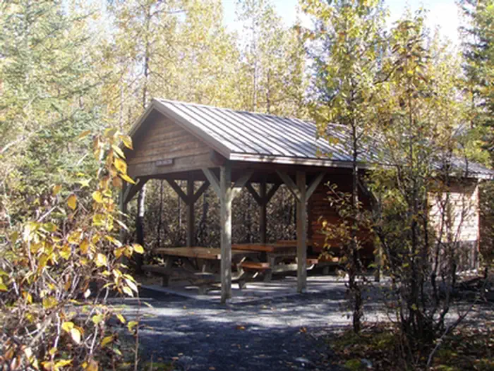 Exit Glacier Campground — Exit Glacier campground Cook Shelter