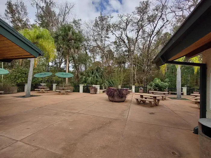 Alexander Springs Recreation Area — Picnic area at our entry pavilion.