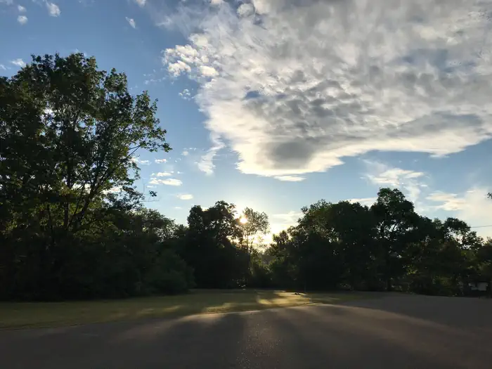 Buckaloons — Sunrise over day-use area
