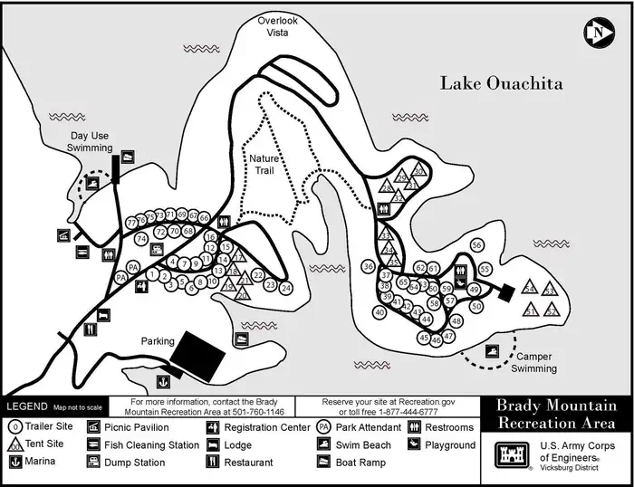 Brady Mountain — Campground Map