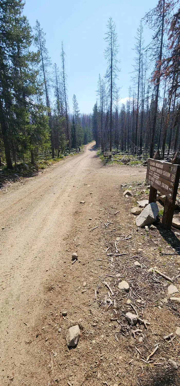 Horse Heaven Cabin — Turnoff of Road #468 to Horse Heaven Cabin to the south