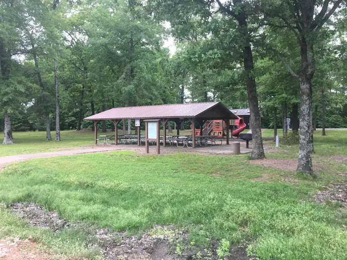 Spadra Park Campground — Group shelter, and playgrounds too