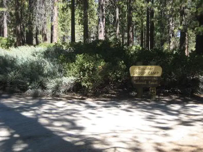 Deer Group Campground — Boulder Group Campground Sign