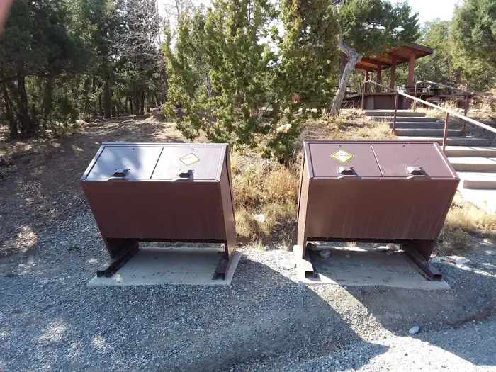 Cedro Peak Camping Sites - Robin and Jay — Cedro Peak Campground Trash Collection