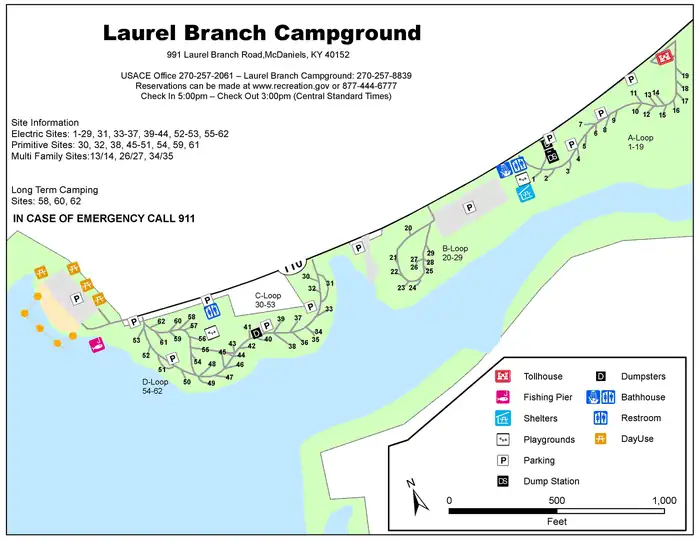 Laurel Branch — Laurel Branch Campground map