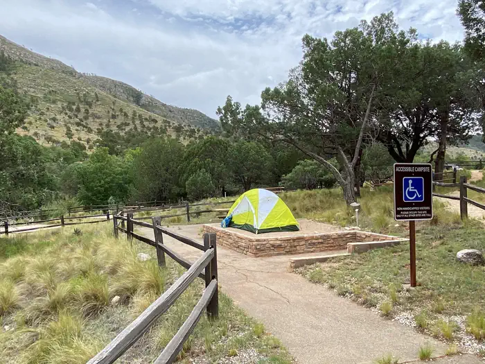 Dog Canyon Campground — Accessible Tent Campsite
