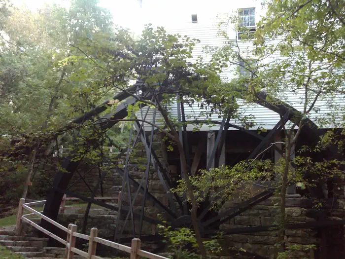 Mill Springs Mill Shelter — Mill Springs overshot wheel