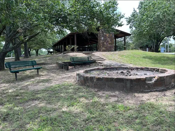Heyburn Park — Group bonfire located in the group shelter