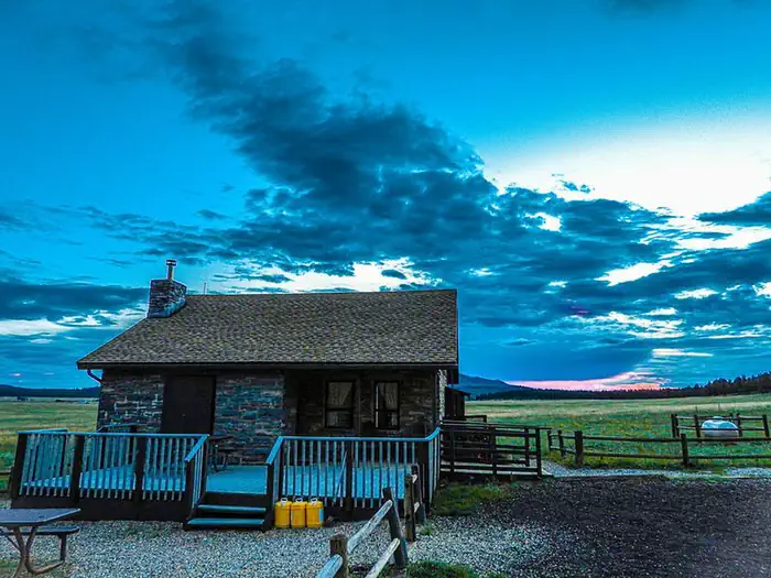 Kendrick Cabin β Kendrick Cabin sunset in August