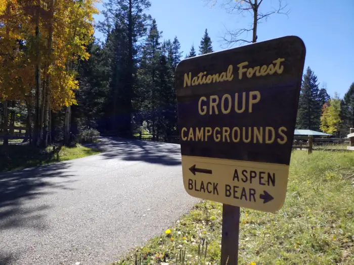 Black Bear Group Campground — Black Bear Group Campground: entrance sign