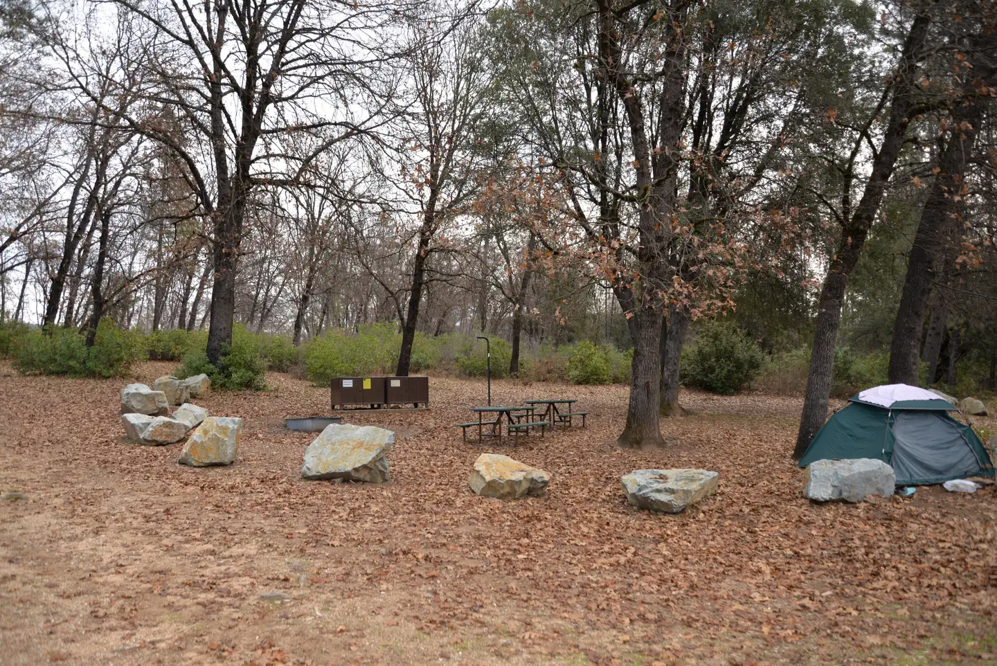 Horse Camp Primitive Campground — Horse Camp site with tent