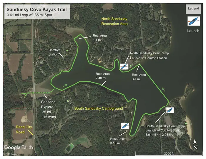 South Sandusky Day Use — Sandusky Cove Kayak Trail
