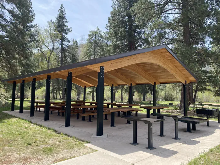 Baumgartner Campground — Shelter is located within Site 100