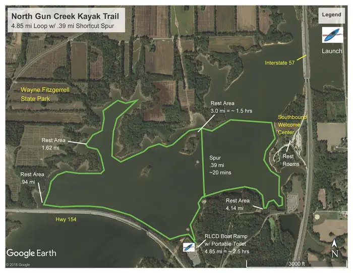 Gun Creek β North Gun Creek Kayak Trail