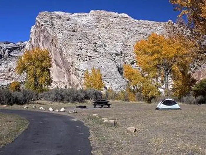 Split Mountain Campground — Tent at Split Mountain Campground.